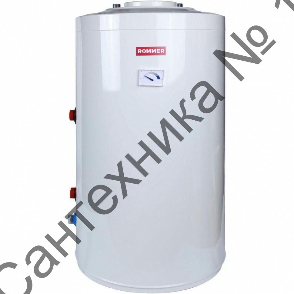 Бойлер комбинированного нагрева напольный 100 л, ТЭН 3 кВт ROMMER