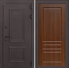 Входная дверь Лабиринт Полярис Лайт - 03 Орех бренди с терморазрывом