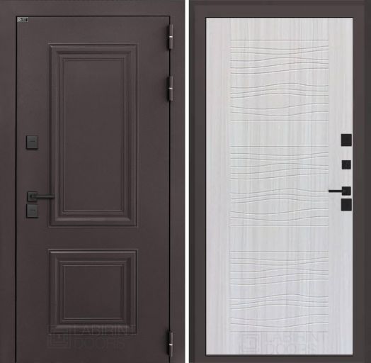 Входная дверь Лабиринт Полярис Лайт - 06 Сандал белый с терморазрывом