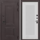 Входная дверь Лабиринт Полярис Лайт - 30 Белый софт рельеф с терморазрывом