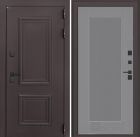Входная дверь Лабиринт Полярис Лайт - 30 Серый софт рельеф с терморазрывом