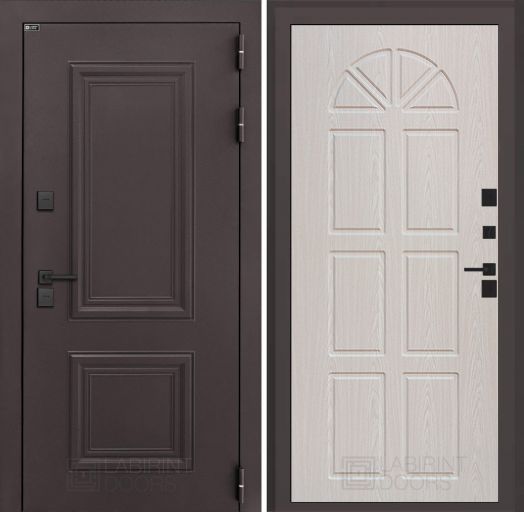 Входная дверь Лабиринт Полярис Лайт - 15 Алмон 25 (Винорит) с терморазрывом