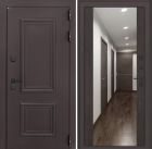 Входная дверь Лабиринт Полярис Лайт - Зеркало максимум Венге с терморазрывом