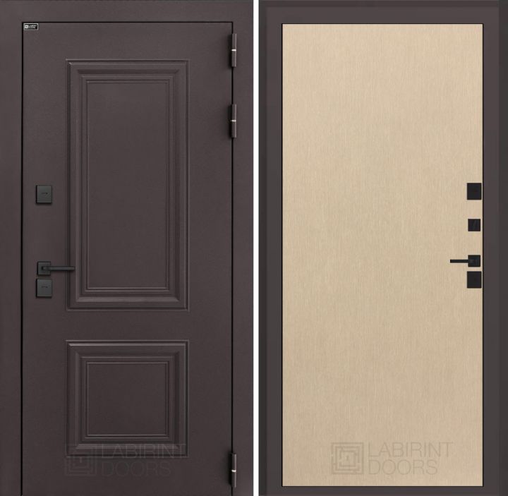 Входная дверь Лабиринт Полярис Лайт - 05 Венге светлый с терморазрывом