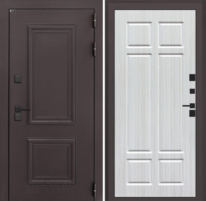 Входная дверь Лабиринт Полярис Лайт - 08 Кристалл Вуд с терморазрывом