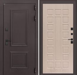 Входная дверь Лабиринт Полярис Лайт - 04 Беленый дуб с терморазрывом