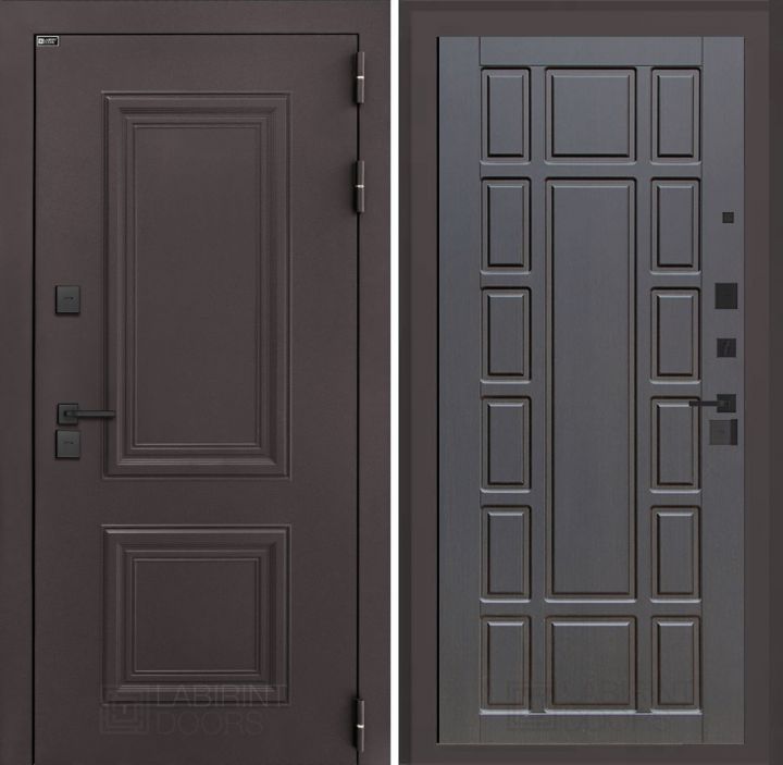 Входная дверь Лабиринт Полярис Лайт - 12 Венге с терморазрывом