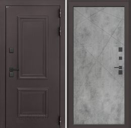 Входная дверь Лабиринт Полярис Лайт - 24 Бетон светлый с терморазрывом