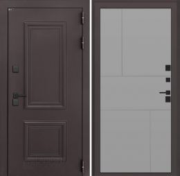 Входная дверь Лабиринт Полярис Лайт - 21 Грей софт с терморазрывом