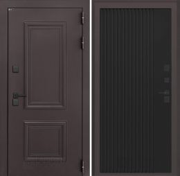 Входная дверь Лабиринт Полярис Лайт - 29 Черный кварц с терморазрывом