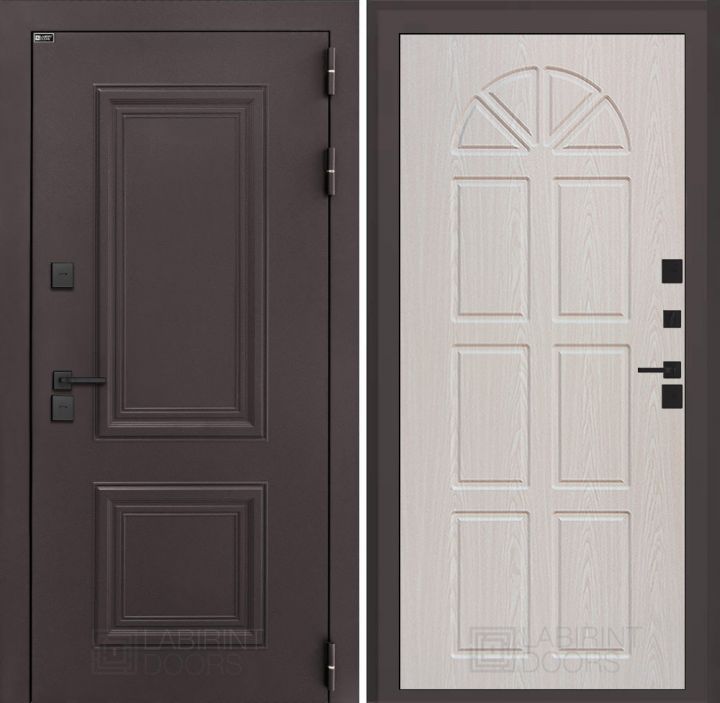 Входная дверь Лабиринт Полярис Лайт - 15 Алмон 25 (Винорит) с терморазрывом