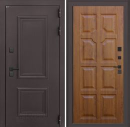 Входная дверь Лабиринт Полярис Лайт - 17 Винорит Золотой дуб с терморазрывом