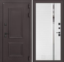 Входная дверь Лабиринт Полярис Лайт - 31 Белый софт с терморазрывом