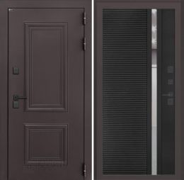 Входная дверь Лабиринт Полярис Лайт - 31 Черный кварц с терморазрывом