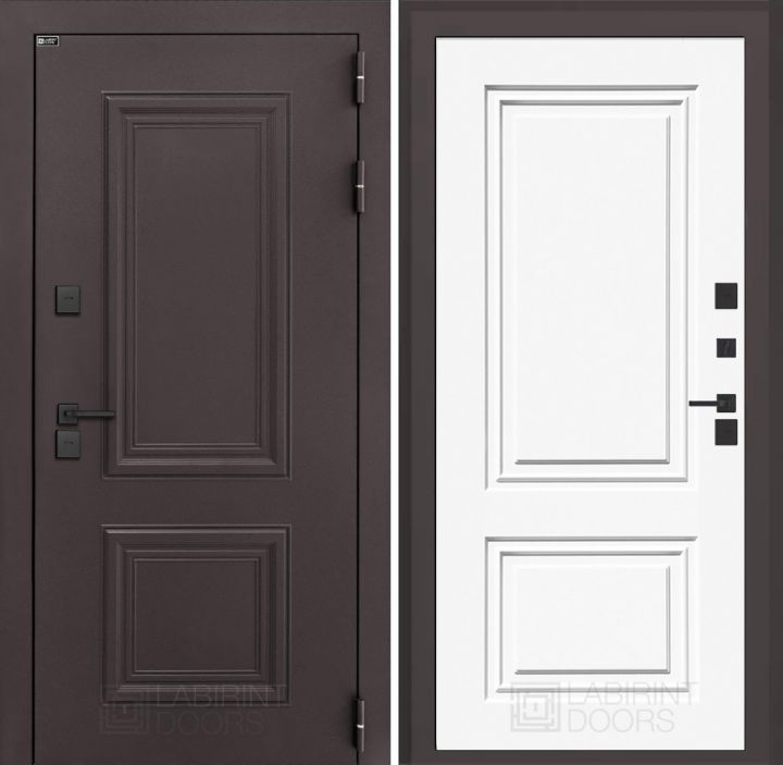 Входная дверь Лабиринт Полярис Лайт - 26 Эмаль с терморазрывом