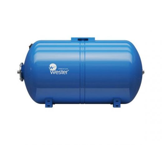 Бак мембранный для водоснабжения WAO 150, горизонтальный, контрфланец из нержавеющей стали Wester Premium