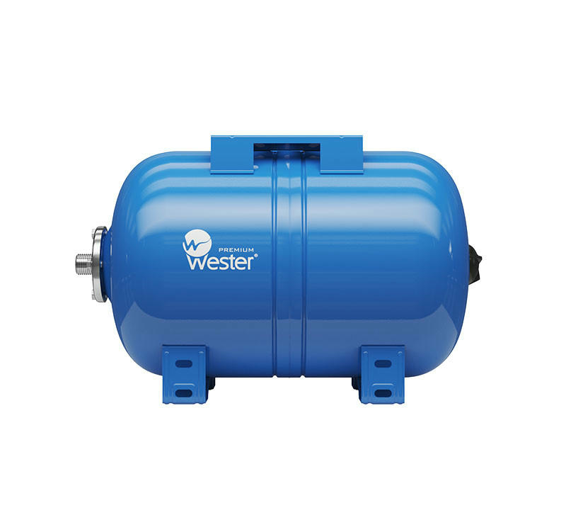 Бак мембранный для водоснабжения WAO 24, горизонтальный, контрфланец из нержавеющей стали Wester Premium