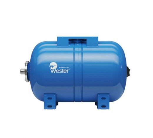 Бак мембранный для водоснабжения WAO 24, горизонтальный, контрфланец из нержавеющей стали Wester Premium