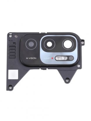 Стекло камеры (линза, объектив) в рамке для Xiaomi Redmi Note 10 5G, 10T