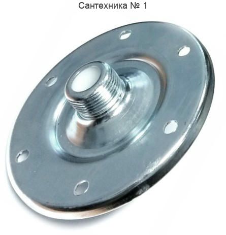 Контрфланец со штуцером 3/4 D 140 нерж Wester