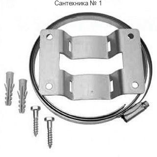 Комплект крепления для баков с хомутом из нержавеющей стали