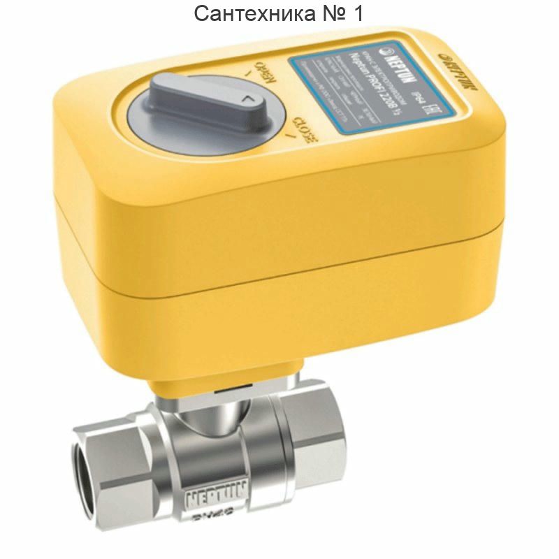 Кран шаровый с электроприводом Neptun Profi 220 В 1/2"