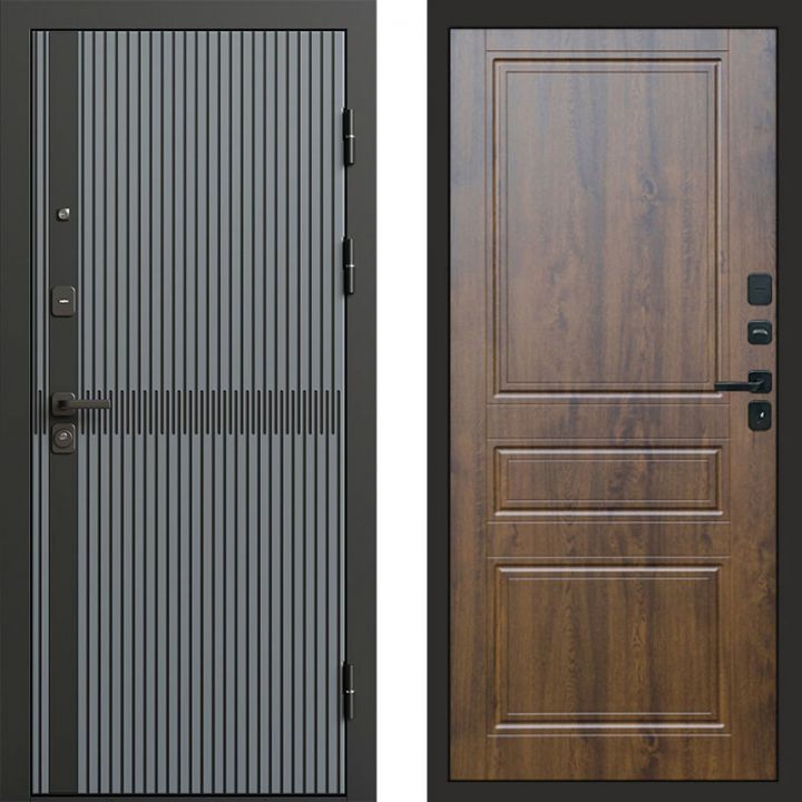 Входная дверь Termo-door Граунд Грей - Классика Дуб