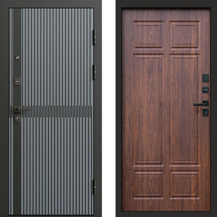 Входная дверь Termo-door Граунд Грей - Орех премиум