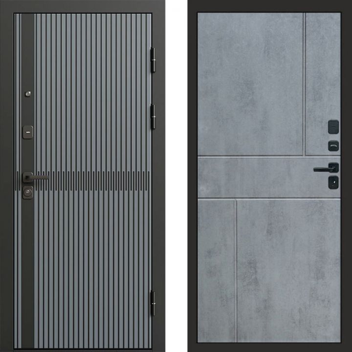 Входная дверь Termo-door Граунд Грей - Горизонт Бетон темный