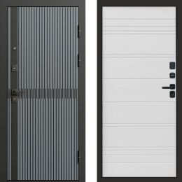 Входная дверь Termo-door Граунд Грей - White Line