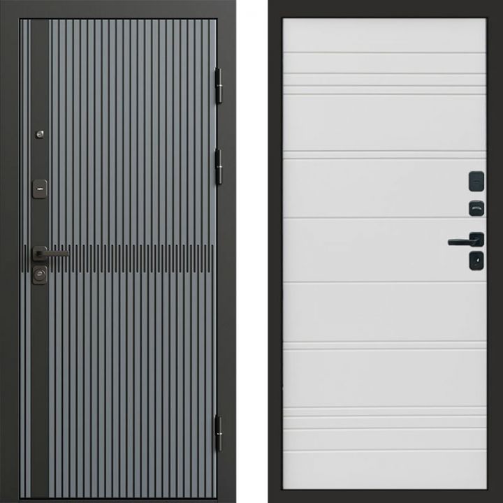 Входная дверь Termo-door Граунд Грей - White Line