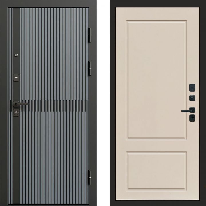 Входная дверь Termo-door Граунд Грей - Марсель Слоновая кость