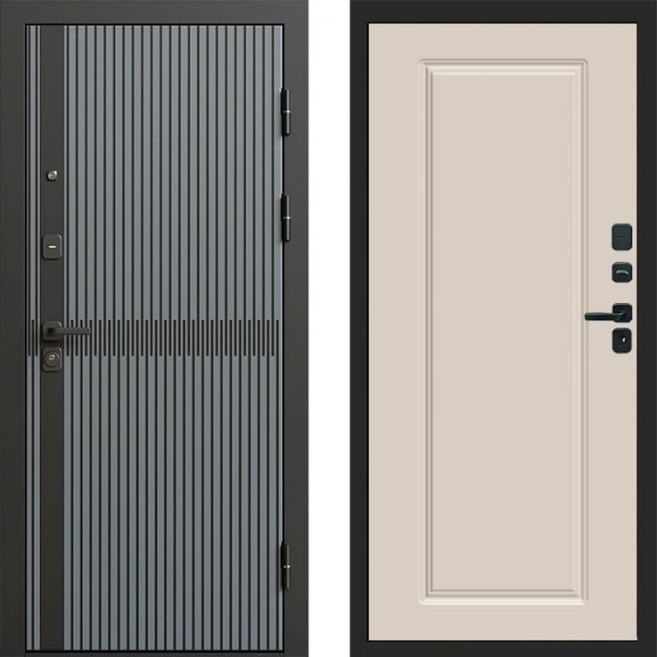 Входная дверь Termo-door Граунд Грей - Гранд Слоновая кость