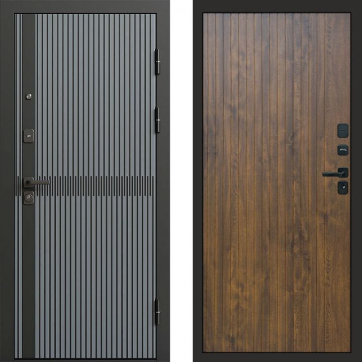 Входная дверь Termo-door Граунд Грей - FLAT Дуб