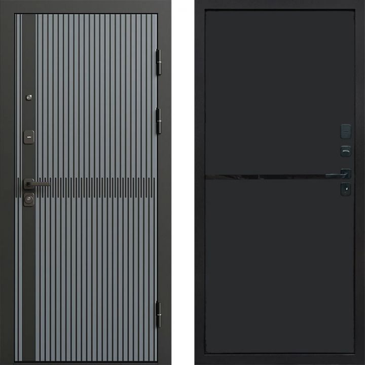 Входная дверь Termo-door Граунд Грей - Нео Black