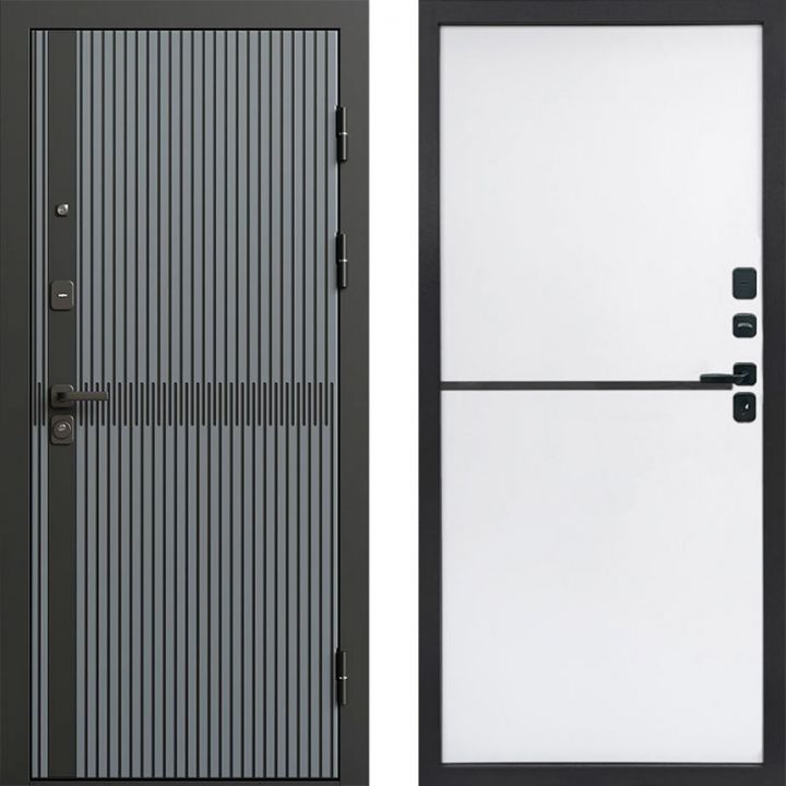 Входная дверь Termo-door Граунд Грей - Нео White