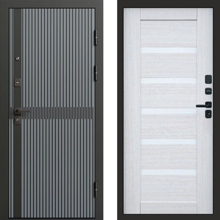 Входная дверь Termo-door Граунд Грей - Царга Лиственница