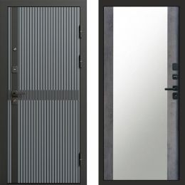 Входная дверь Termo-door Граунд Грей - Зеркало Бетон темный