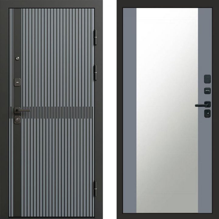 Входная дверь Termo-door Граунд Грей - Зеркало Грей софт
