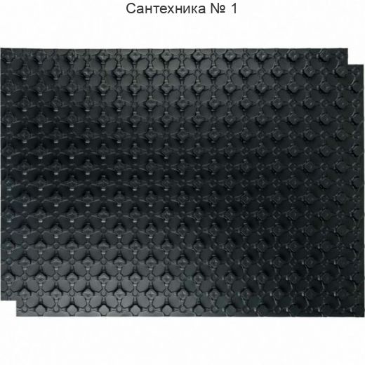 Мат для теплого пола с бобышками 1100х800х20, черный STOUT