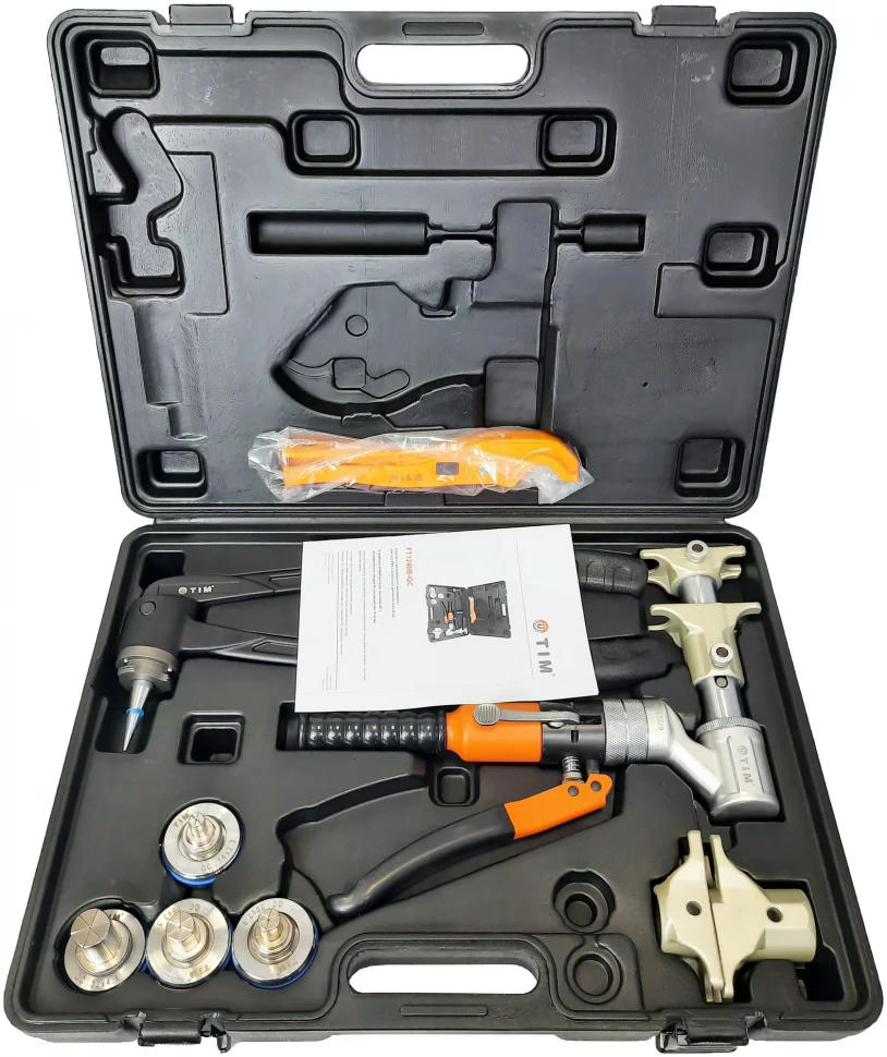Комплект гидравлического инструмента для труб PEX и аксиальных фитингов TIM