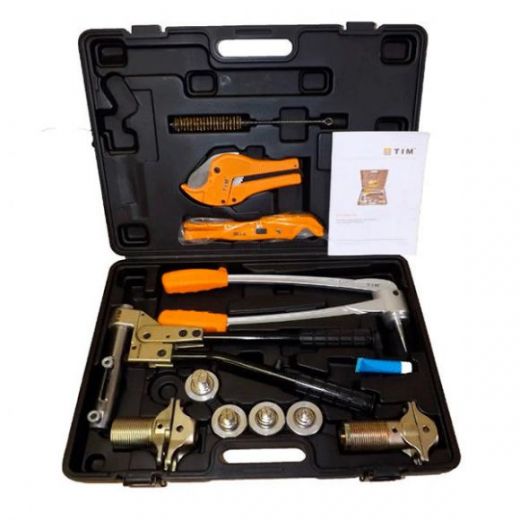 Ручной универсальный аксиальный пресс инструмент для труб из сшитого полиэтилена TIM