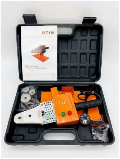 Сварочный аппарат для полипропиленовых труб и фитингов 20-32 мм, 3 насадки, 600 Вт TIM