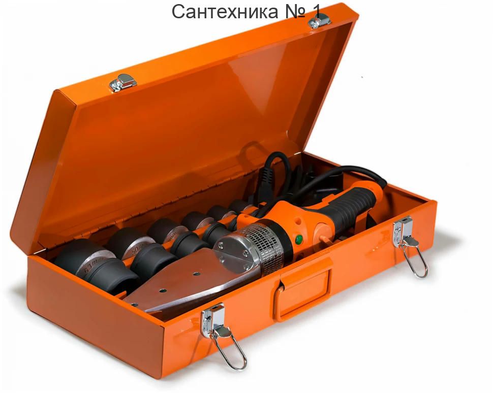 Сварочный аппарат для полипропиленовых труб и фитингов 20-63 мм, 6 насадок, 2000 Вт TIM