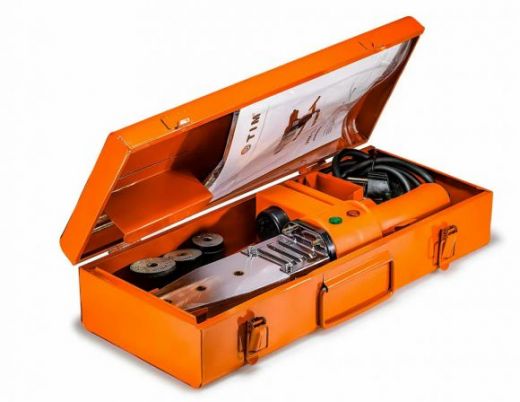 Сварочный аппарат для полипропиленовых труб и фитингов 3 насадки 20-32 мм, 800 Вт TIM