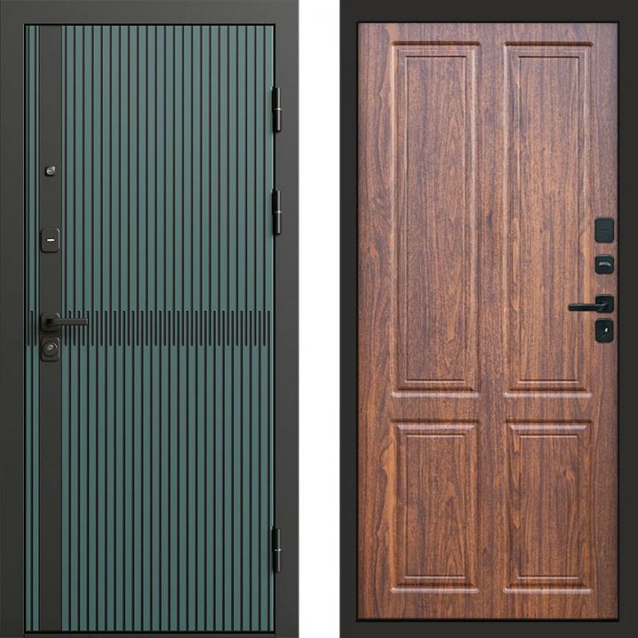 Входная дверь Termo-door Граунд velutto verde - Орех стандарт