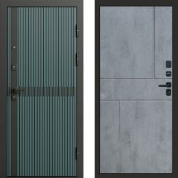 Входная дверь Termo-door Граунд velutto verde - Горизонт Бетон темный