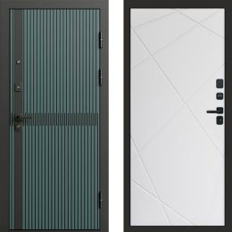 Входная дверь Termo-door Граунд velutto verde - Лучи Белый