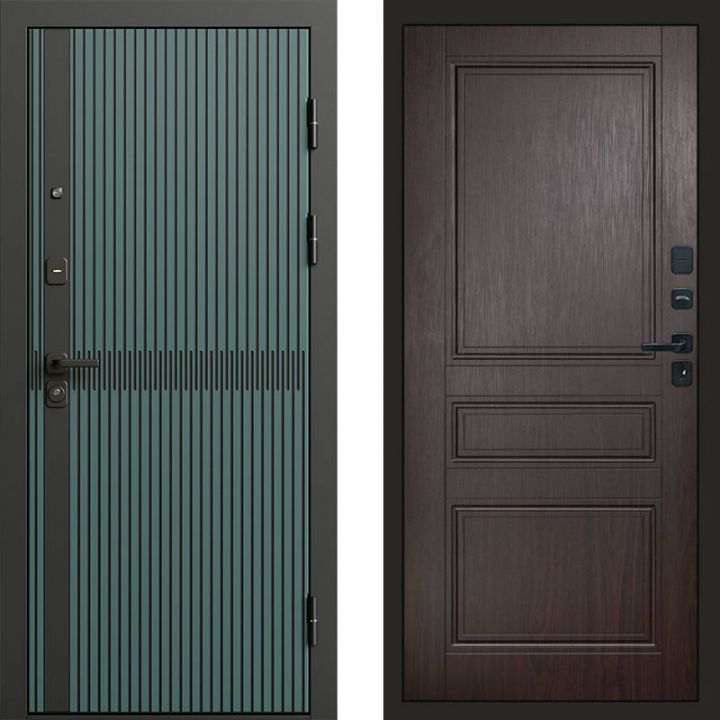 Входная дверь Termo-door Граунд velutto verde - Класскика Венге