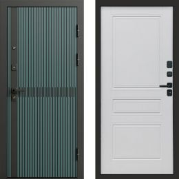 Входная дверь Termo-door Граунд velutto verde - Классик Белый софт